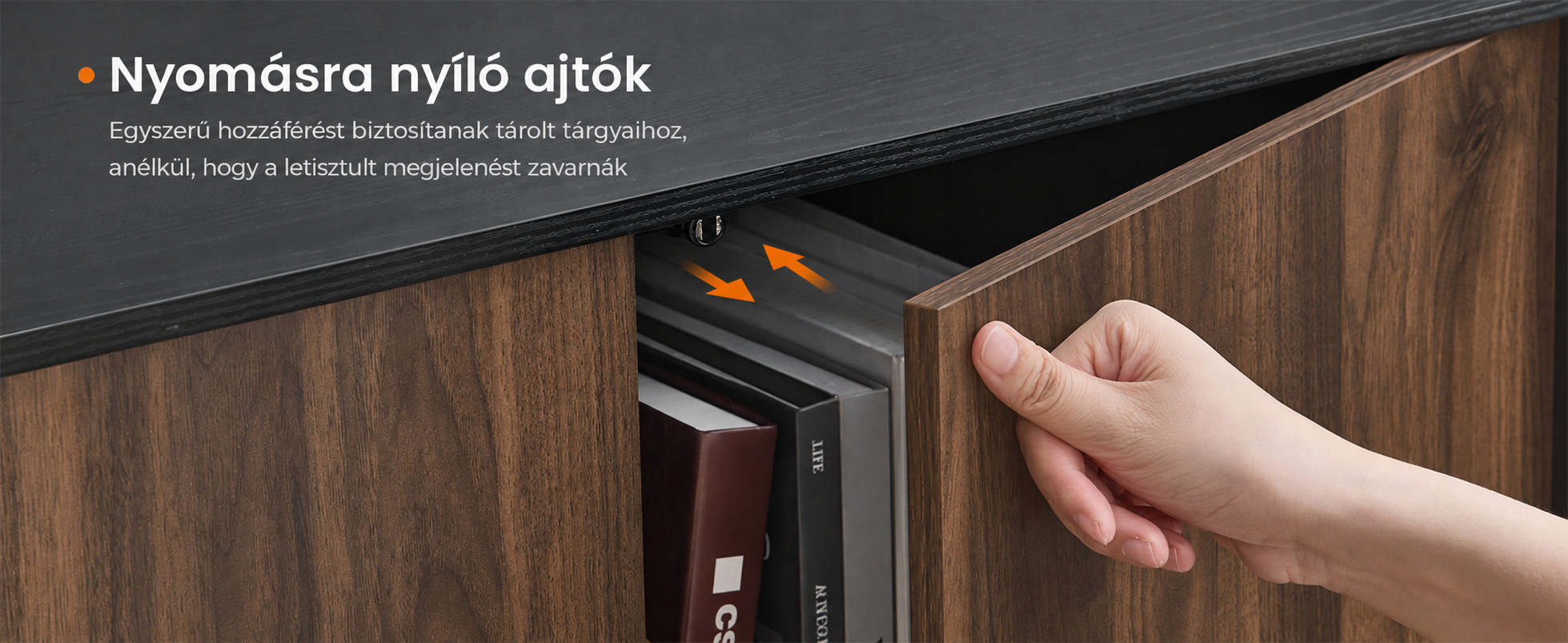 SONGMICS HOME KADIN szekrényajtó nyitószerkezetének gyártói bemutatója