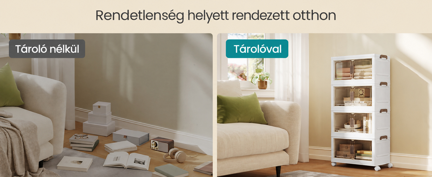 180 literes tárolórendszer az otthoni rendszerezéshez