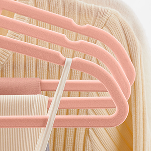 Bársonyos vállfák 30 darabos, csúszásmentes ruhaakasztó Rose Gold színű