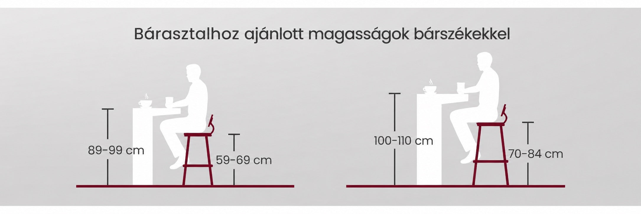 Rusztikus barna bárasztal konyhába és étkezőbe