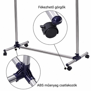 ABS műanyag csuklók/reteszelhető kerekek