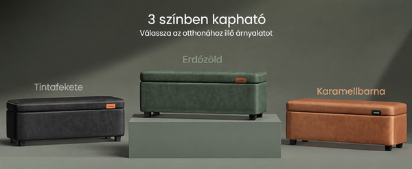 EKHO Tárolópad, ülőpad, erdőzöld|