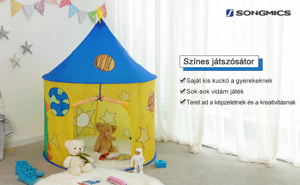 Gyerek sátor, játszósátor kisgyermekek számára, dinos | 