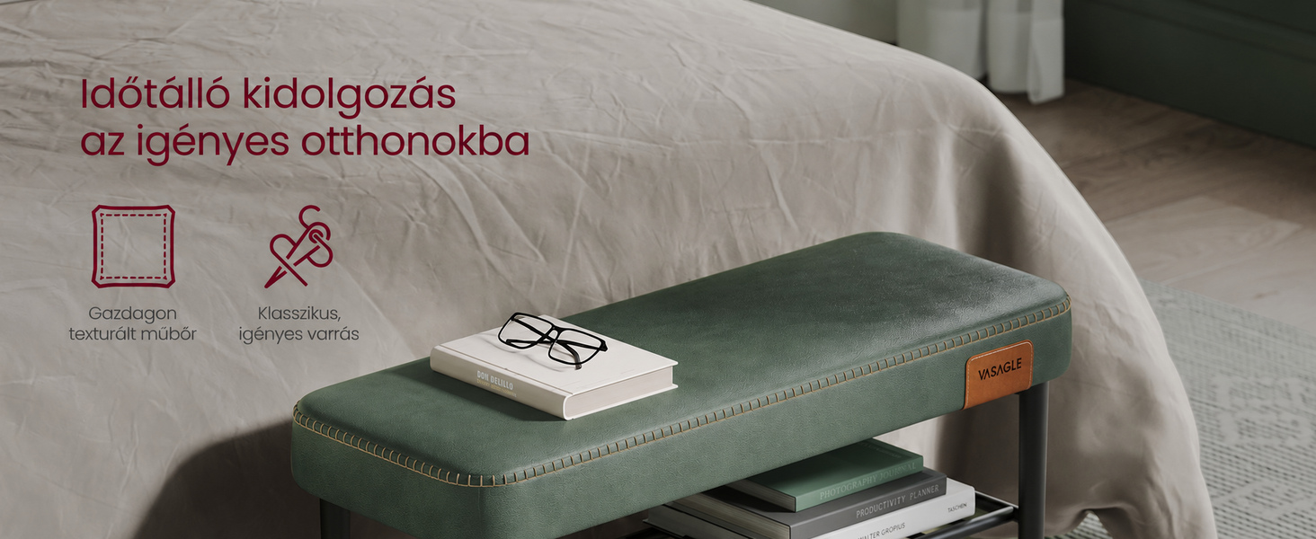EKHO Cipőpad, Bejárati cipőtartó 30 x 80 x 50 cm, erdőzöld |