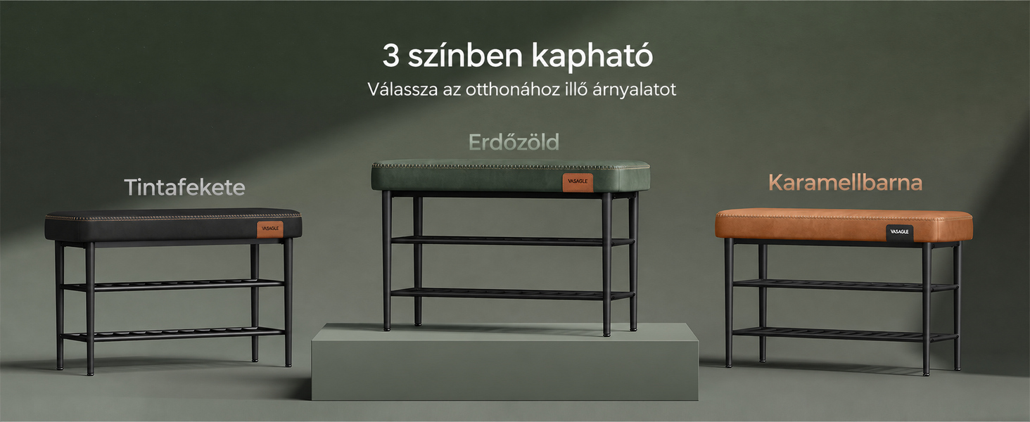 EKHO Cipőpad, Bejárati cipőtartó 30 x 80 x 50 cm, erdőzöld |