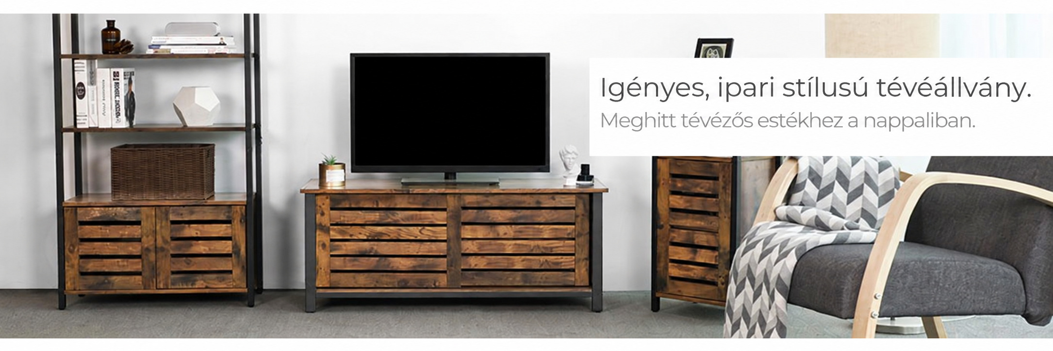TV szekrény, TV asztal tolóajtóval 110 x 40 x 45 cm | 
