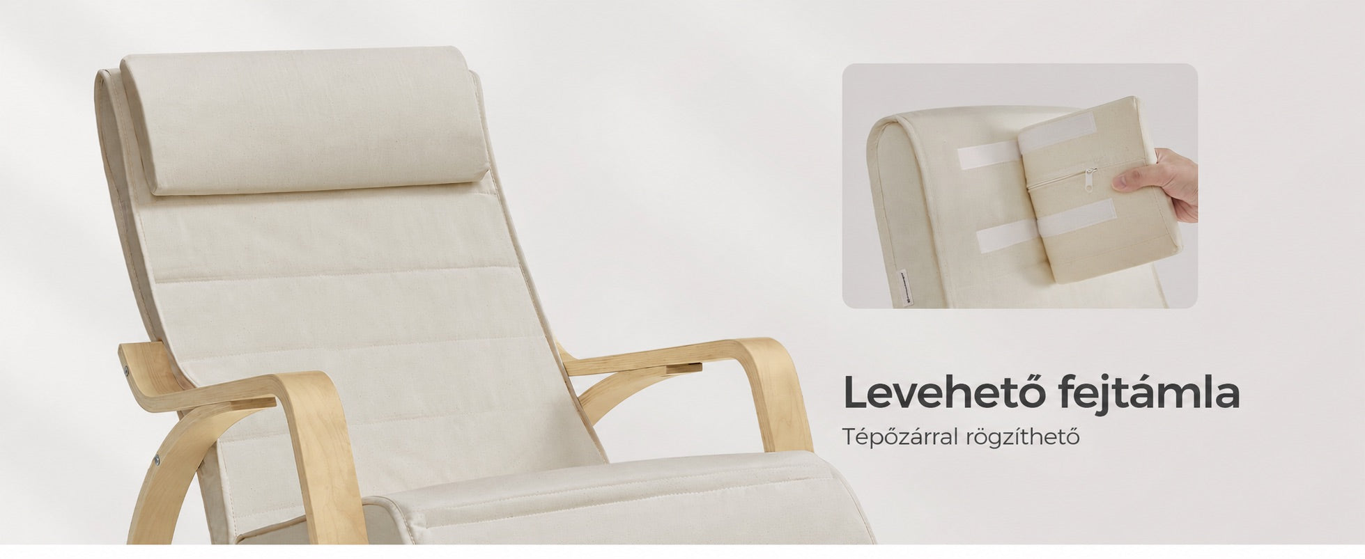 SONGMICS hintaszék levehető fejpárnával