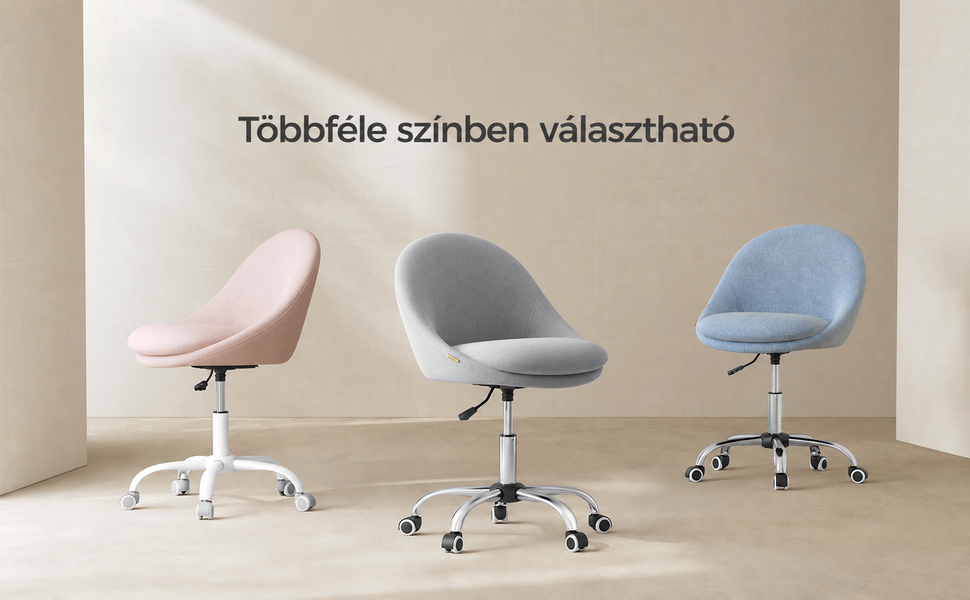 Irodai szék, állítható magasságú forgószék, szürke