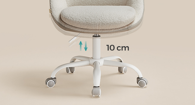 Forgószék 10 cm-rel állítható ülésmagassággal, 47–57 cm