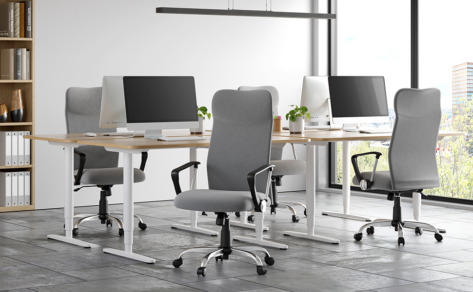 Ergonomikus irodai forgószék párnázott ülőfelülettel, szürke