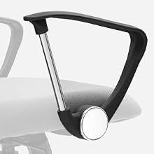 Ergonomikus irodai szék ívelt kartámlákkal