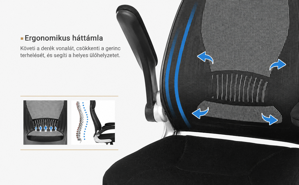 ergonómikus hálós forgószék