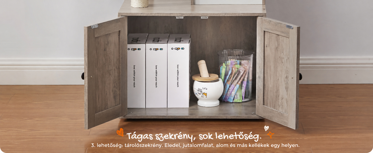 Tágas szekrény, sokféle felhasználásra