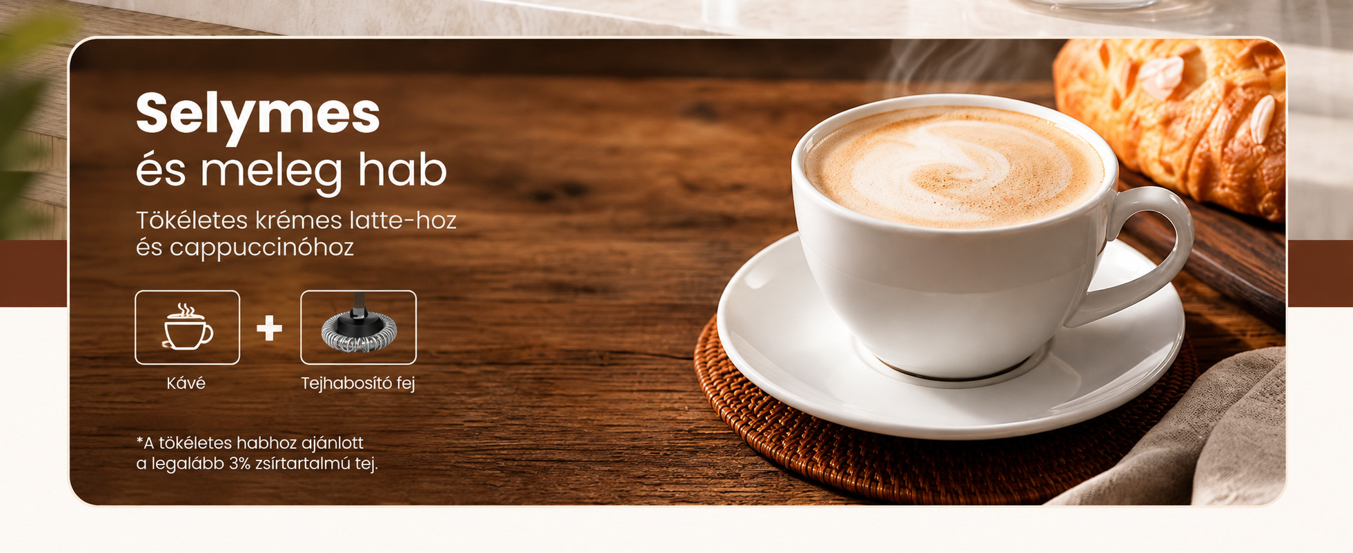 Selymes Latte Meleg Habfelhővel