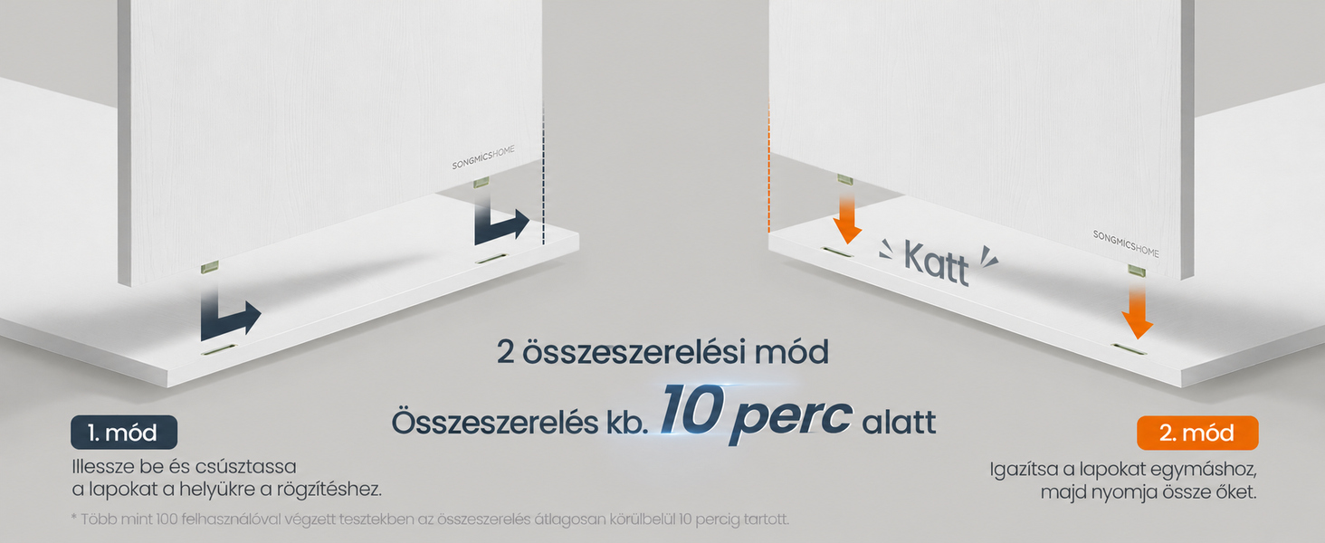 Termékbemutató – SONGMICS HOME 9 rekeszes könyvespolc 6 textildobozzal, szerszám nélküli szerelés, fehér