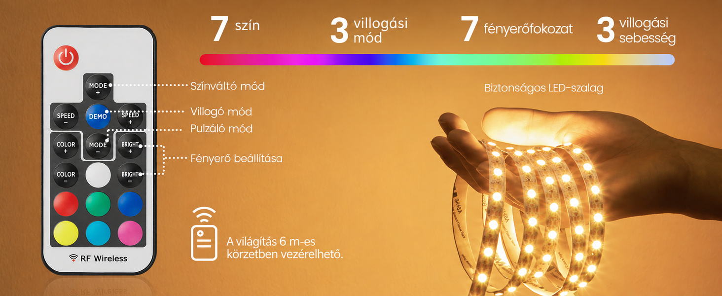 Termékbemutató – VASAGLE BARNET LED-es sarokpolc 5 szinttel, rusztikus barna-fekete, 48 × 24,8 × 146,6 cm