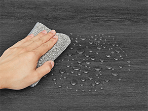 Étkezőasztal 2 paddal, 4 személyes, 110 × 70 cm, fekete – VASAGLE BARNET – 3. termékkép