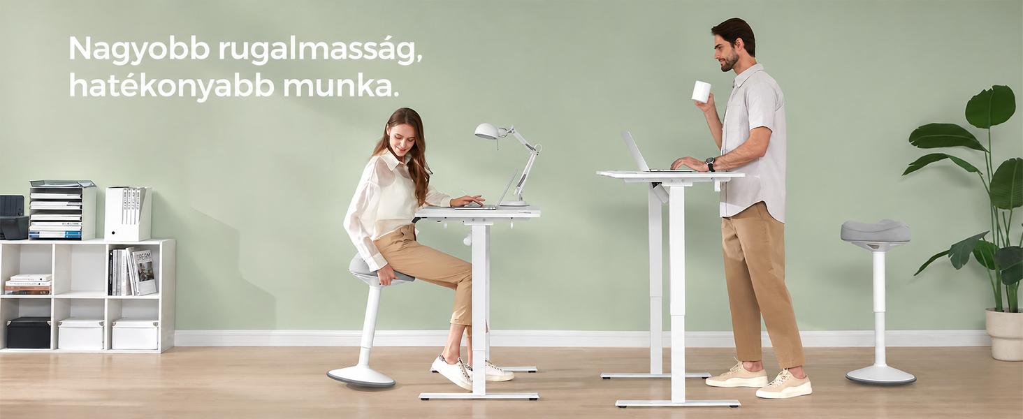 Állítható ülőtámasz, dönthető nyereggel, 58–83 cm, szürke – SONGMICS – 1. termékkép